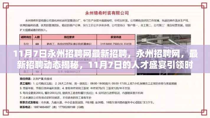 永州招聘网最新动态揭秘,11月7日人才盛宴引领时代潮流