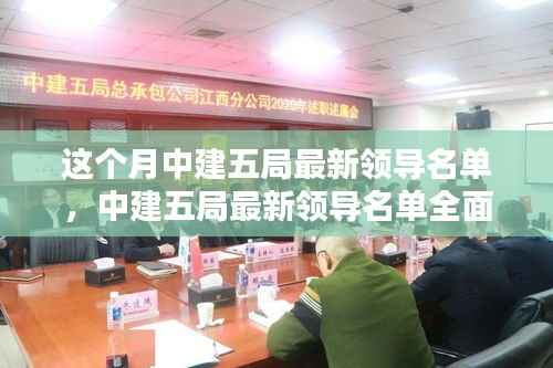 中建五局最新领导名单解析及快速查询指南