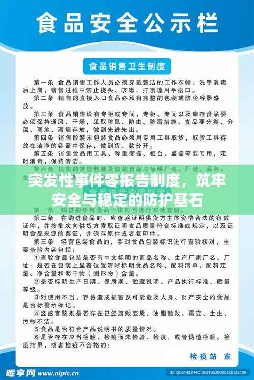 突发性事件零报告制度,筑牢安全与稳定的防护基石