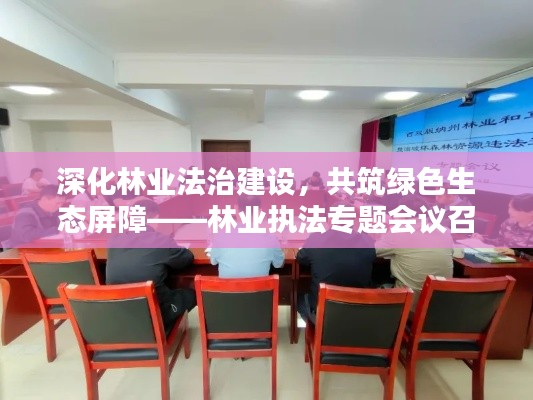 深化林业法治建设,共筑绿色生态屏障——林业执法专题会议召开