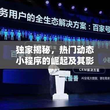 独家揭秘,热门动态小程序的崛起及其影响力不容小觑