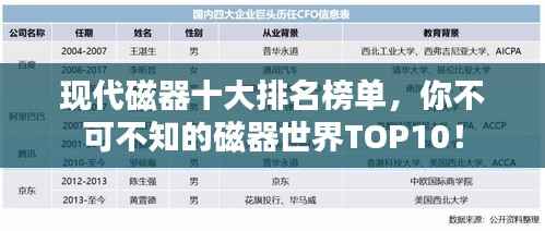 现代磁器十大排名榜单,你不可不知的磁器世界TOP10!