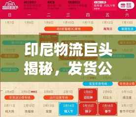 印尼物流巨头揭秘,发货公司排名及行业佼佼者全解析