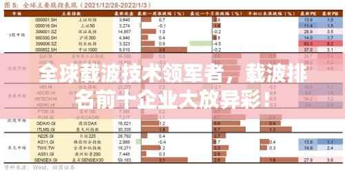 全球载波技术领军者，载波排名前十企业大放异彩！