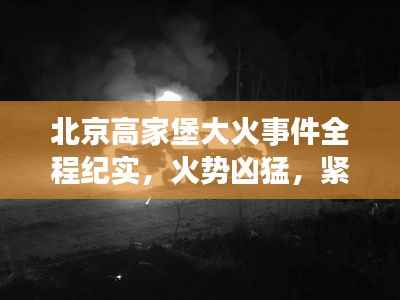 北京高家堡大火事件全程纪实，火势凶猛，紧急救援行动！